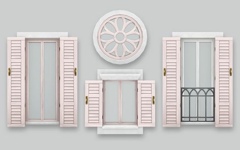 February Preview: Mediterranean Build Set | SimPlistic on Patreon Sims 4 Buildbuy Cc, Sims4 Windows Cc, Sims 4 Build Cc Outdoor, Sims 4 Cc Furniture Windows, Sims 4 Custom Content Windows, Cc Windows Sims 4, Mediterranean Sims 4 Cc, Sims Windows, Ts4 Build Cc Patreon