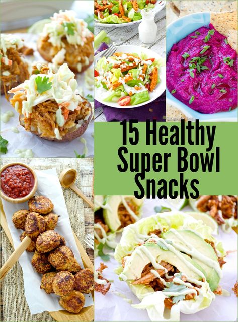 Worried about falling off the "diet" wagon during the Super Bowl? Fear not! Here are 15 healthy Super Bowl snacks that are sure to please! Healthy Super Bowl, Super Healthy Snacks, Super Bowl Food Healthy, Super Bowl Snacks, Healthy Superbowl, Healthy Superbowl Snacks, Bowl Party Food, Super Snacks, Blog Planning