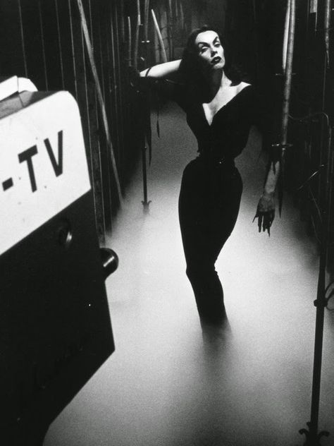 The Incredible But True Story of Maila 'Vampira' Nurmi | Austin Film Society Maila Nurmi, Retro Horror, Vintage Witch, Hollywood Party, Horror Icons, Scream Queens, Halloween Icons, Fantasias Halloween, Vintage Horror