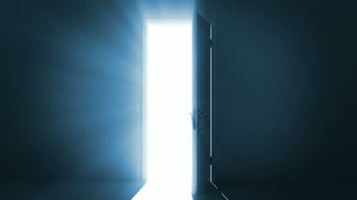 Door opening to a bright light. Alpha Channel is included. HD 1080. - HD stock video clip Daily Planet, Shining Light, Door Opening, Open Door, Alpha Channel, Stage Lighting, Door Opener, Candle Shop, Bright Lights