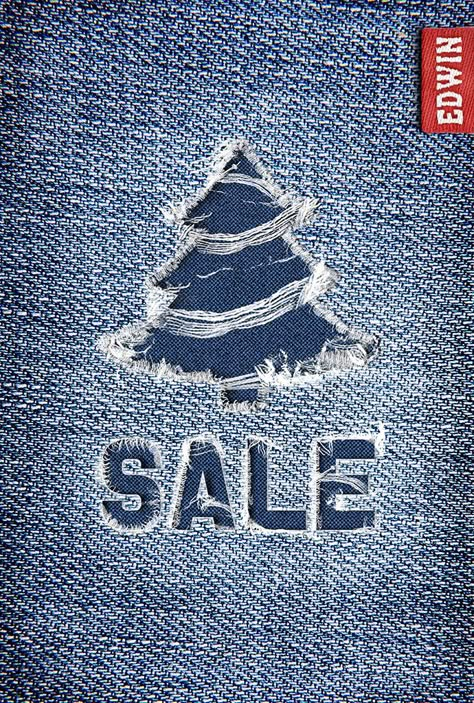 Jeans Flatlay Photography, Denim Creative Ads, Clothing Store Poster, Clothing Ads Creative, Denim Advertising, Denim Poster, Jeans Ads, Christmas Jeans, Denim Ads