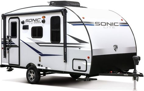 Sonic Lite Ultra-Lite Travel Trailers | Venture RV Ultra Lite Travel Trailers, Best Travel Trailers, Small Camping Trailer, Lightweight Travel Trailers, Lite Travel Trailers, Small Travel Trailers, Rv Travel Trailers, Rv Types, Travel Trailer Camping