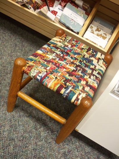 Seat weaving with fabric... Weaving With Fabric, Recipe For Bread, Fabric Twine, Butter Pickles, Canning Recipe, Chair Repair, Swift Concert, Quilt Shops, Woven Chair