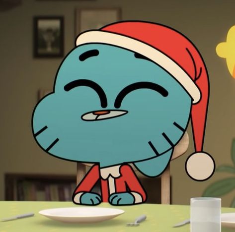 Gumball Christmas Pfp, Gumball Christmas, Cartoon Christmas Pfp, Gumball Darwin, The Amazing World Of Gumball Pfp, Gumball Pfp Aesthetic, Gumball Icons, Tawog Pfp, Aesthetic Gumball Profile Picture