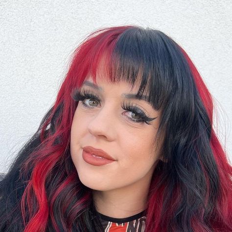 KATIE 🧚🏼‍♀️ AZ STYLIST BLONDING + VIVIDS + EXTENSIONS ✨ on Instagram: "Rocking the red and black checkered vibes –because ordinary hair is overrated 🖤❤️ collab moment with @krystaalyse for the extensions install #BoldColors #checkeredplacement #vividstylistaz #althairstylist" Checker Hair, Checkered Hair, Black Checkered, Red And Black, Bold Colors, New Hair, Hair Ideas, Hair Inspo, Hair Stylist