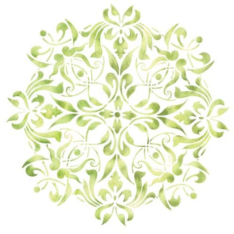 Botanical Stencils Patterns, Floral Wall Stencil Patterns, Large Leaf Stencil Wall, Flower Wall Stencil Hobby Lobby, Stencils Design, Large Mandala Stencil, Designer Stencils, Mandala Wall Stencil, Mandala Inspiration