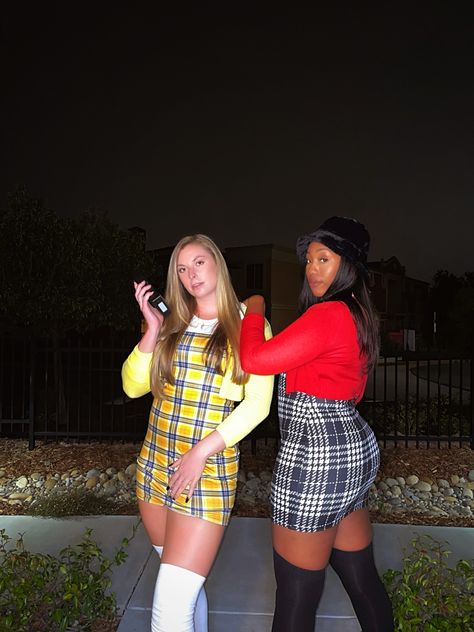 Clueless Costume Halloween, Cher And Dionne Costume, Cher Halloween, Cher And Dionne, Clueless Costume, Clueless Halloween Costume, Clueless Outfits, Halloween Inspo, Clueless