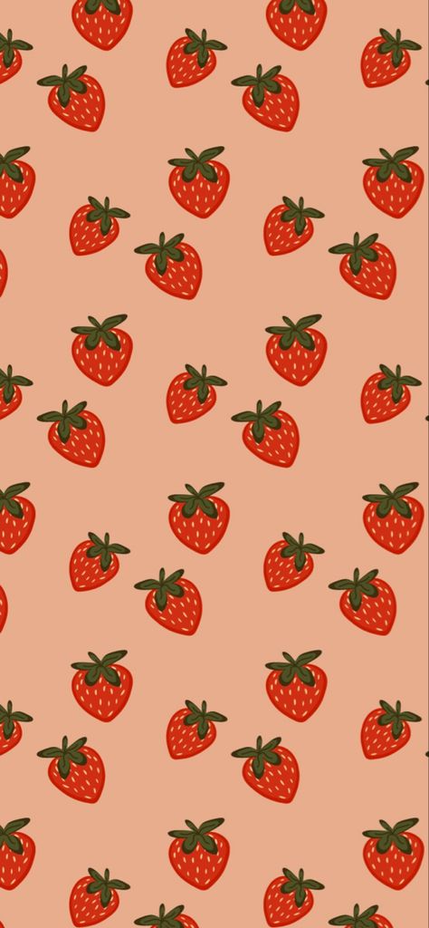 Strowbary Wallpaper, Strawberry Wallpaper Aesthetic Iphone, Strawberries Background Aesthetic, Strawberry Fields Aesthetic Wallpaper, Strawberry Aethestic, Strawberry Lockscreen Iphone, Strawberry Print Wallpaper, Strawberry Aesthetic Art, Strawberry Lockscreen Aesthetic