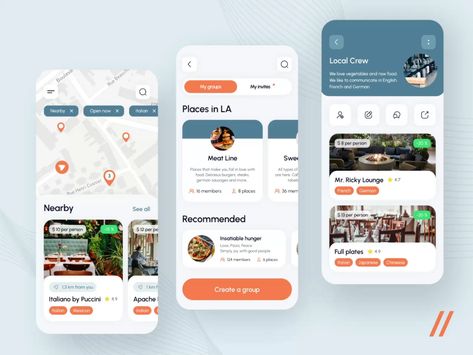 Restaurant Booking App, App Map, Dashboard App, Restaurant App, Event App, Real Estate Website Design, App Login, Restaurant Deals, Mobile App Design Inspiration