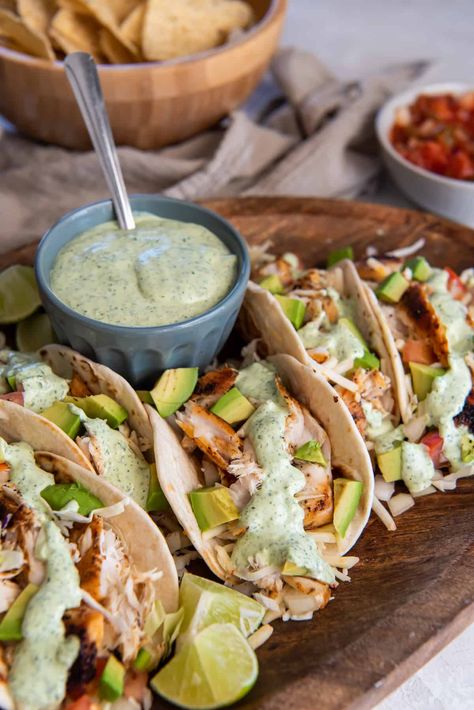 Salt And Lavender Fish Tacos, Whiting Fish Tacos, Mahi Mahi Tacos Sauce, Rock Fish Tacos Recipe, Maji Maji Fish Tacos, Cilantro Lime Sauce For Fish Tacos, Cilantro Lime Fish Tacos, Rock Cod Fish Tacos, Tilapia Fish Tacos Sauce