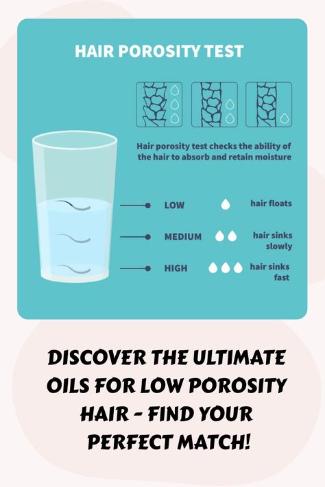 Discover the Ultimate Oils for Low Porosity Hair - Find Your Perfect Match! Hair Porosity Test, Natural Deep Conditioner, Low Porosity Natural Hair, Porous Hair, Hair Test, High Porosity Hair, Pomegranate Oil, Low Porosity Hair Products, Oily Scalp