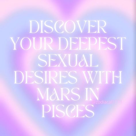 zodiacal on Instagram: “Transiting Mars in Pisces Spiritual Pisces gives Mars a new meaning to fantasy, romance, and transcendent sexual experiences. At an…” Mars Pisces, Mars In Pisces, Fantasy Romance, Mars, Discover Yourself, Meant To Be, Spirituality, Neon Signs, Romance