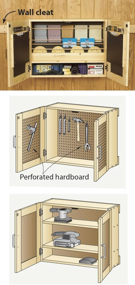 French Cleat Storage, French Cleats, Tools Organization, Woodwork Ideas, French Cleat, Diy Garage Storage, Workshop Organization, Shop Layout, Shop Projects