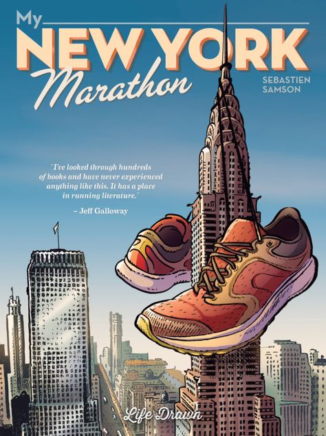 Humanoids Announces Second Wave of Comics for Life Drawn Imprint Ny Marathon, Marathon Poster, Marathon Posters, Graphic Novel Cover, New York Marathon, Novel Covers, Nyc Marathon, City Marathon, Dystopian Books