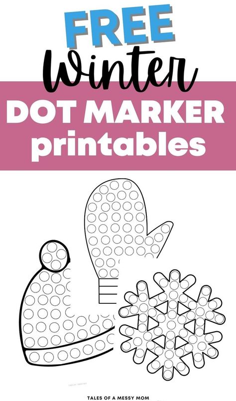 Winter theme dot marker printables Winter Do A Dot Printables Free, Winter Theme Preschool Activities Free Printables, Winter Dot Painting Free Printable, Extreme Dot To Dot Printables Free, Dot Art Free Printable, Free Printable Dot Marker Pages, Winter Art Activities Preschool, Free Dot Marker Printables, Winter Themes For Preschool