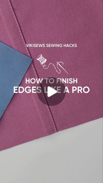 Seam Allowance, French Seam, Professional Look, On The Edge, Pdf Sewing Patterns, Sewing Techniques, Sheer Fabrics, Sewing Hacks, The Edge