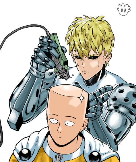 Opm Fanart, One Punch Man 1, Saitama Genos, Low Taper Fade, Low Taper, Saitama One Punch, Saitama One Punch Man, One Punch Man Anime, Taper Fade