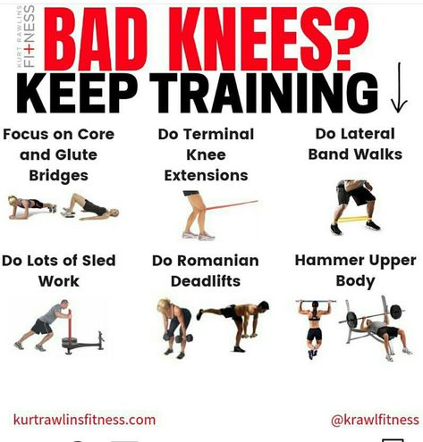 Knee Pain Relief Exercises, Knee Strengthening, Bad Knee Workout, Knee Strength, K Tape, Knee Strengthening Exercises, How To Strengthen Knees, Knee Pain Exercises, Rehabilitation Exercises