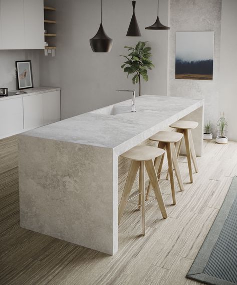 Silestone Kitchen, Modern Konyhatervezés, Minimalist Dekor, Toronto Interior Design, Kitchen Details, Interior Minimalista, Concrete Kitchen, European Home Decor, Design Festival