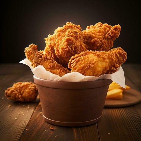 food bucket with chicken wings isolated Chicken Photography Food, Chicken Food Photography, Crispy Fried Chicken Wings, Chicken Bucket, Food Ordering App, Food Photography Background, Chicken Fry, Graphic Design School, Canva Edit