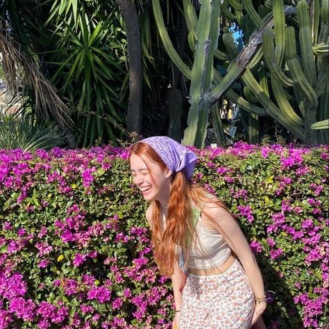 Fairy Core Outfits Summer, Redhead Summer Outfit, Redhead Aesthetic Outfit, Redhead Style Outfits, Ginger Girl Outfits, Ginger Cottagecore, Summer Outfits Cottagecore, Cottagecore Summer Aesthetic, Hippie Girl Aesthetic