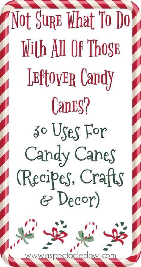 Leftover Candy Canes, Spectacled Owl, Canes Food, 3d Shoes, Candy Cane Recipe, Candy Cane Crafts, Shoe Hacks, Leftover Candy, Christmas Foods