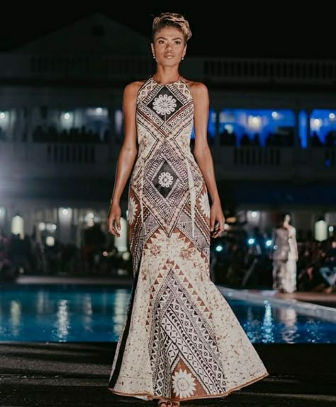 Samoan Tongan Wedding, Fijian Wedding Dress, Samoan Dress Design Style, Polynesian Wedding Dress, Island Dresses Pacific, Polynesian Dress Style, Tongan Clothing, Fijian Clothing, Polynesian Dresses