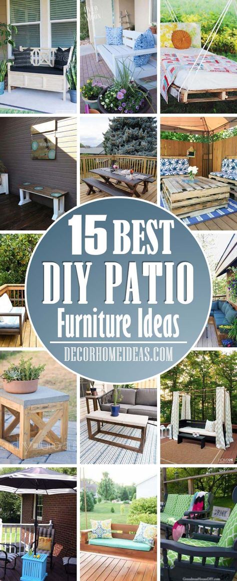 Patio Furniture Budget, Diy Outdoor Sitting Area On A Budget, Budget Friendly Patio Furniture, Pallet Furniture Outdoor Patio Apartment, Diy Patio Furniture Ideas, Repurpose Wood, Outdoor Furniture Ideas Backyards, Patio Furniture Diy, Patio Furniture $500