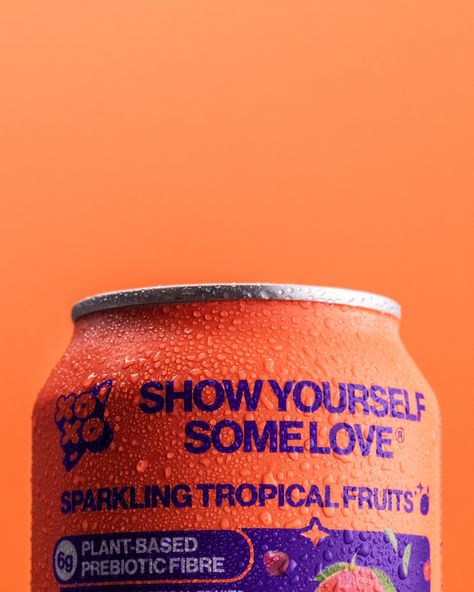 Highly detailed macro product photography of XOXO sparkling tropical fruits can with condensation against a vibrant peach backdrop matching the packaging design.

#ProductPhotographyInspiration #ProductPhotographyIdeas #ProductPhotographyInspo #ProductPhotography #creativephotography #colorfulproductphotography #vibrantproductphotography #impactfulproductphotography #productphotographystudio #londonproductphotographer #london #photographystyling #foodphotography #colorinspo Fruit Drink Photography, Condensation Photography, Can Graphic Design, Product Design Photography, Pop Product Photography, Soda Can Photography, 90s Product Photography, Can Photoshoot, Cans Photography