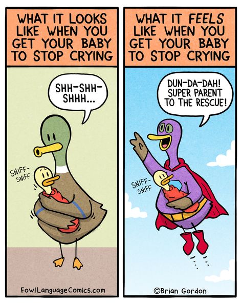 Parents Humor, Ducks Funny, Brian Gordon, Parenting Styles Chart, Fowl Language Comics, Parent Humor, Parenting Comics, Fowl Language, Life As We Know It