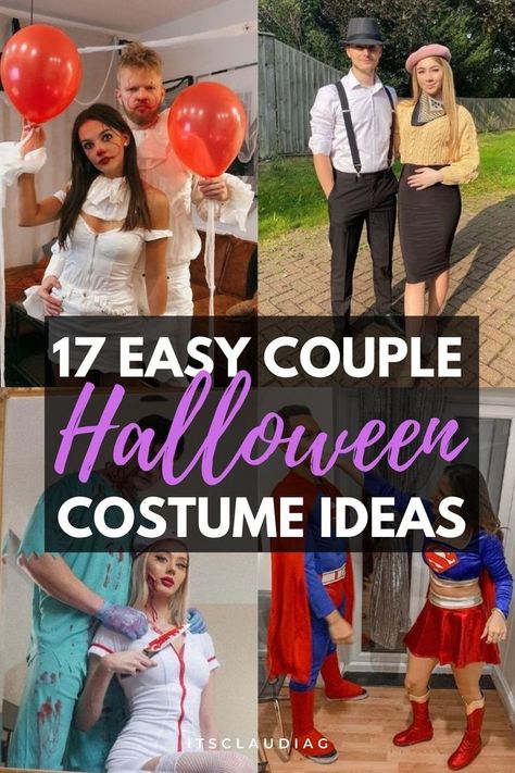 WOW I loved every single one of these funny couple halloween costumes. I can’t wait to try these with my boyfriend because he will LOVE them. Best couple Halloween costume ideas ever! Couple Costume Ideas, Scary Couples Halloween Costumes, Halloween Customer, Couple Halloween Costume, Easy Couple Halloween Costumes, Blonde Halloween Costume, Halloween Costumes Diy Couples, Diy Couple, Costumes For Couples