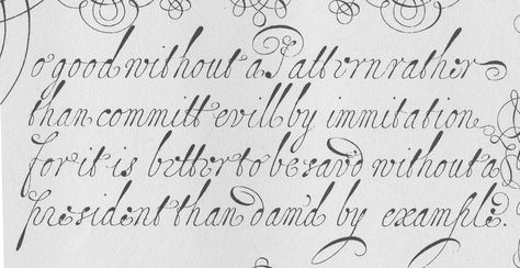 Historic Italian hand writing sample from Heather Held's Poetic Pen workshop  #ItalianHand #Calligraphy #PointedPen Handwritten Type, Improve Handwriting, Hand Calligraphy, Calligraphy For Beginners, Hand Writing, Cursive Writing, Types Of Lettering, Pointed Pen, Calligraphy Fonts