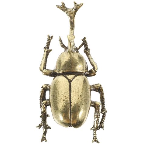 PRICES MAY VARY. Tabletop decor-- the beetle figurine shaped decor is made of , and for a long time use Beetle model -- brass beetle statue simulation beetle sculpture taurus model miniature beetle figurines horn crafts tea pet for home office desk zen decoration the ornament comes with a flat bottom, not easy to overturn on the desktop Cabinet brass statue-- selected good material, smooth surface, comfortable touch, which is delicate and practical Small beetle decor-- it features the unique and Beetle Sculpture, Vintage Beetle, Insect Decor, Pet Crafts, Chinese Figurines, Crafts Vintage, Brass Animals, Brass Figurines, Tea Pet