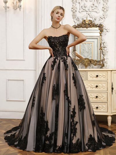 Wedding Dresses With Beading, Black Lace Wedding Dress, Tulle Ball Gown Wedding Dress, Dresses With Beading, Tulle Ball Gown, Evening Dresses Cocktail, Cheese Recipe, Dress Inspo, Anniversary Photos