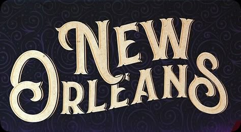 New Orleans Typography, New Orleans Graphic Design, New Orleans Sign, New Orleans Design, Voodoo Makeup, New Orleans Quotes, Logo Class, Jazz New Orleans, 2025 Logo