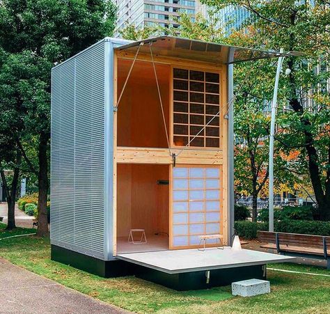 . Muji Hut, Minimal Houses, Design Casa Piccola, Muji Home, Naoto Fukasawa, Prefab Cabins, A Small House, Tokyo Design, Micro House