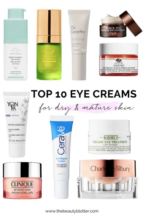 THE BEST ANTI-AGING EYE CREAMS FOR WOMEN OVER 40 | The Beauty Blotter Best Firming Eye Cream, Best Eye Cream For Fine Lines, Eye Firming Cream Best, Best Facial Cleanser Anti Aging, Best Eye Serum For Wrinkles, Best Anti Wrinkle Eye Cream, Best Anti Aging Eye Cream, Best Face Cream Anti Aging, Best Eye Cream For Wrinkles Over 50