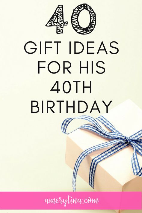 Gifts for him: 40 gift ideas for his 40th birthday Male 40th Birthday Gift Ideas, 40th Birthday Presents For Him, 40 Gifts For 40th Birthday Men, 40th Birthday Ideas For Husband, 40th Birthday Gifts For Him, Birthday Ideas For Husband, Funny 40th Birthday Gifts, 40th Birthday Ideas, Husband 40th Birthday