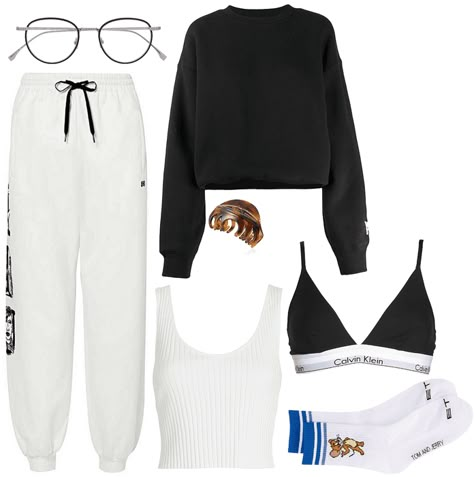 the stay at home look Outfit | ShopLook #outfit #fashion #relax #inspo #chill #chic #egirl #vsco #netflix #pajamas #soft #challenge #polyvore #tiktok Outfits To Chill At Home, Sweatpants Outfit Home, Comfy Outfits Sleep, Outfits For Chilling At Home, Staying At Home Outfits, Outfits For Staying At Home, Stay At Home Outfits Lazy Days, Stay At Home Outfits Aesthetic, Homebody Outfit