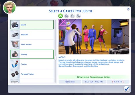 Model Career – Welcome to KiaraSims4Mods! Modeling Career Sims 4, Careers Sims 4 Mods, Sims 4 Stylist Career, Sims 4 Skills List, Ts4 Jobs Cc, Sims 4 Career Mods Model, Sims 4 Cc Mods Career, Sims 4 Mods Carrer, Sims 4 Model Career Mod