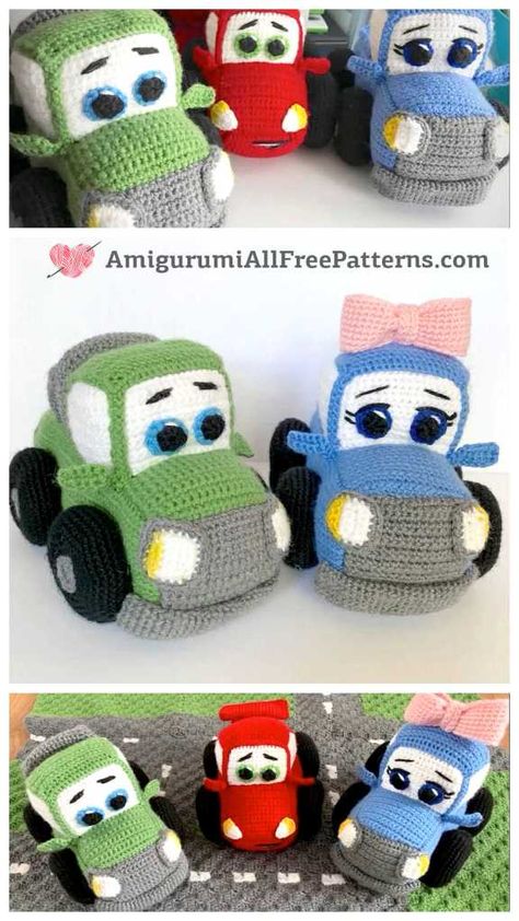 Amigurumi Car, Baby Cadeau, Amigurumi Baba, Crocheted Ideas, Crochet Toys Free Patterns, Crochet Baby Gifts, Fred Flintstone, Crochet Toys Free, Crochet Car