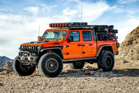 Built Jeep, Jeep Overland, Orange Jeep, Mobil Off Road, Overland Camper, Auto Jeep, Kombi Motorhome, Camper Car, Badass Jeep