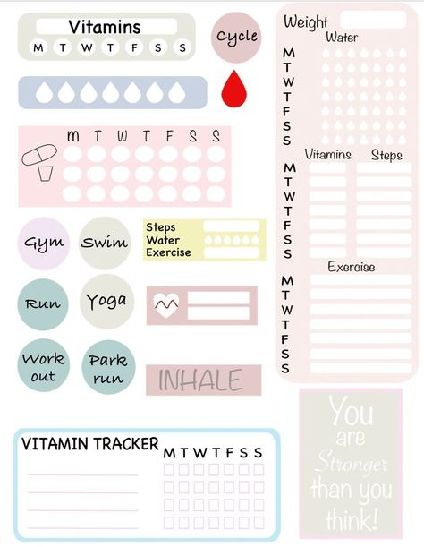 Bujo Health Tracker, Goodnotes Planner Ideas, Ideas For Planners, Good Notes Stickers Png, Planner Sticker Ideas, Habit Tracker Goodnotes, Habit Tracker Digital Planner, Idee Page Bullet Journal, Health Tracker Bullet Journal