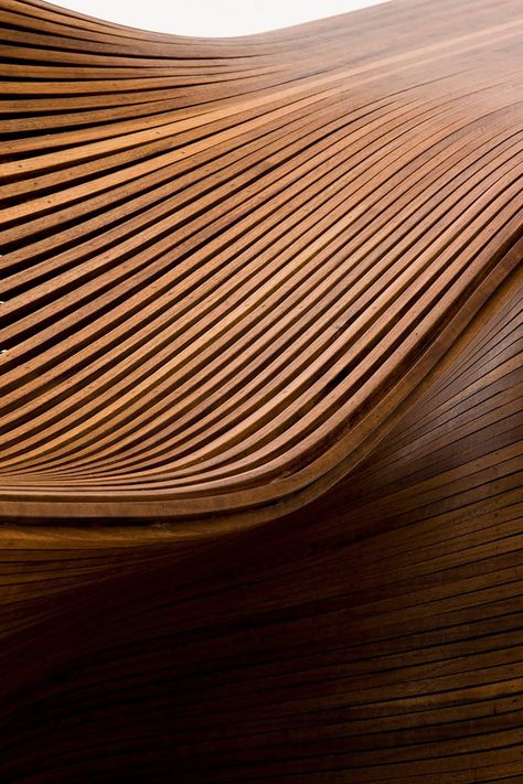 Fit For The Body, Bae Se Hwa’s Undulating Steam Bent Furniture - IGNANT Trend Board, Mood Images, Walnut Furniture, Miami Design, Wood Texture, Traditional Techniques, Earth Tones, Textures Patterns, Interior Details