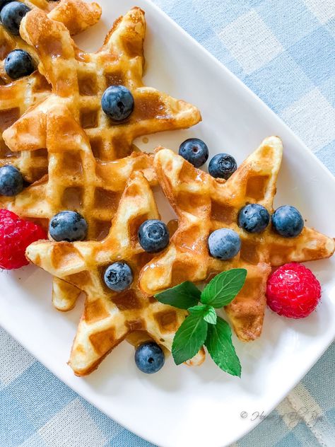 Star Food Ideas, Vbs Snacks, Croissant Bread, Star Shaped Cookies, How To Make Waffles, Brown Sugar Syrup, Entertaining Food, Silicone Cooking Utensils, Food Shapes