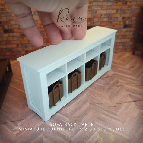 3d Printing Doll House Furniture, Dollhouse 3d Print, 3d Printed Dollhouse Furniture, 3d Print Dollhouse Furniture, 3d Printed Dollhouse Miniatures, 3d Printed Dollhouse, Miniature Shelves, Sofa Back Table, Mini House Furniture