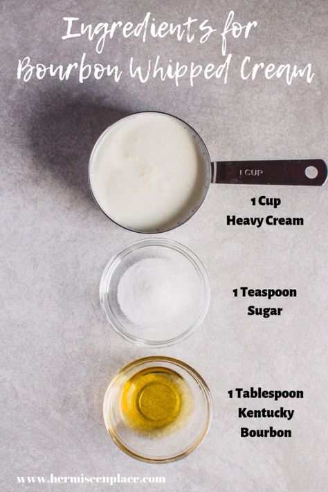 Recipes With Bourbon Cream, Alcoholic Whipped Cream, Whiskey Whipped Cream, Bourbon Cream Drink Recipes, Bourbon Cream Cocktail, Alcohol Infused Whipped Cream, Burbon Cream Drink, Bourbon Vanilla Whipped Cream, Liquor Infused Whipped Cream