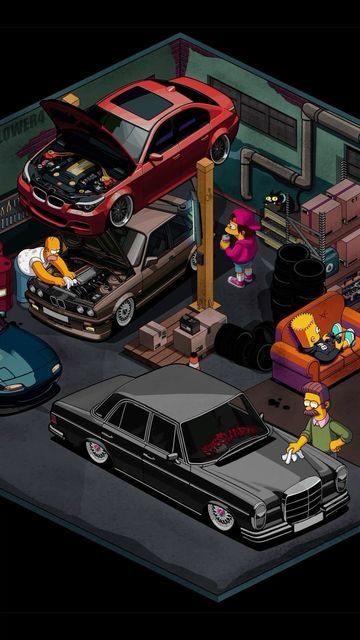 Isometric Perspective, Serie Bmw, Jdm Wallpaper, Simpsons Art, Best Jdm Cars, M Instagram, Car Artwork, Cool Car Pictures, Swag Cartoon