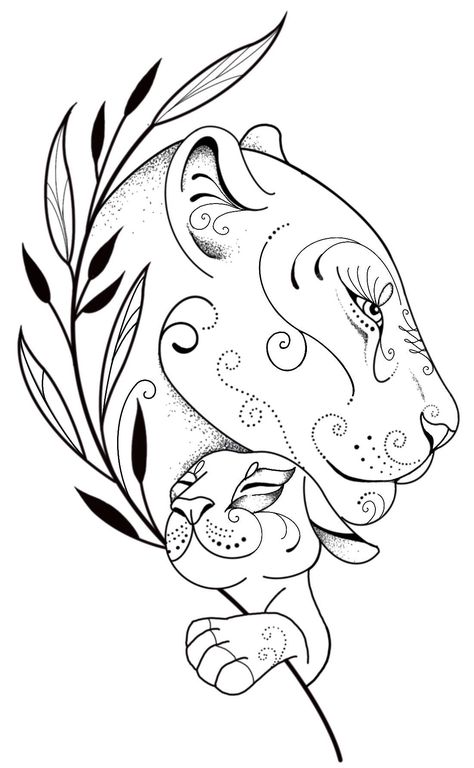 Tattoo Outlines For Women, Leo Tattoos For Women, Animal Flash Tattoo, Flesh Tattoo, Convention Tattoo, Krishna Tattoo, Tier Tattoo, Tattoo Coloring Book, Lioness Tattoo