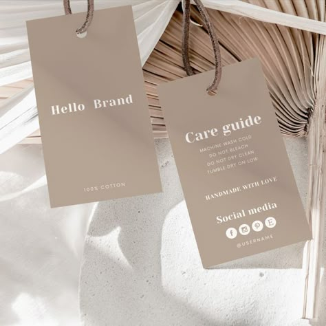 beige clothing paper hang tags Packing Design Clothes, Custom Clothing Tags, Cute Clothing Tags, Clothing Brand Tags, Clothing Tag Design Ideas, Clothing Tags Design, Packaging For Clothing Brand, Clothing Tags Label, Tag Design Clothing